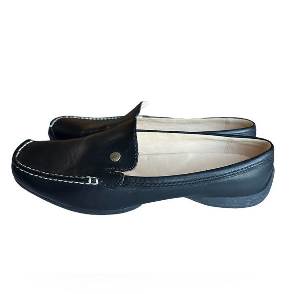 Ugg Low Heel Leather Slip On Mules Driving Loafers - Picture 3 of 9